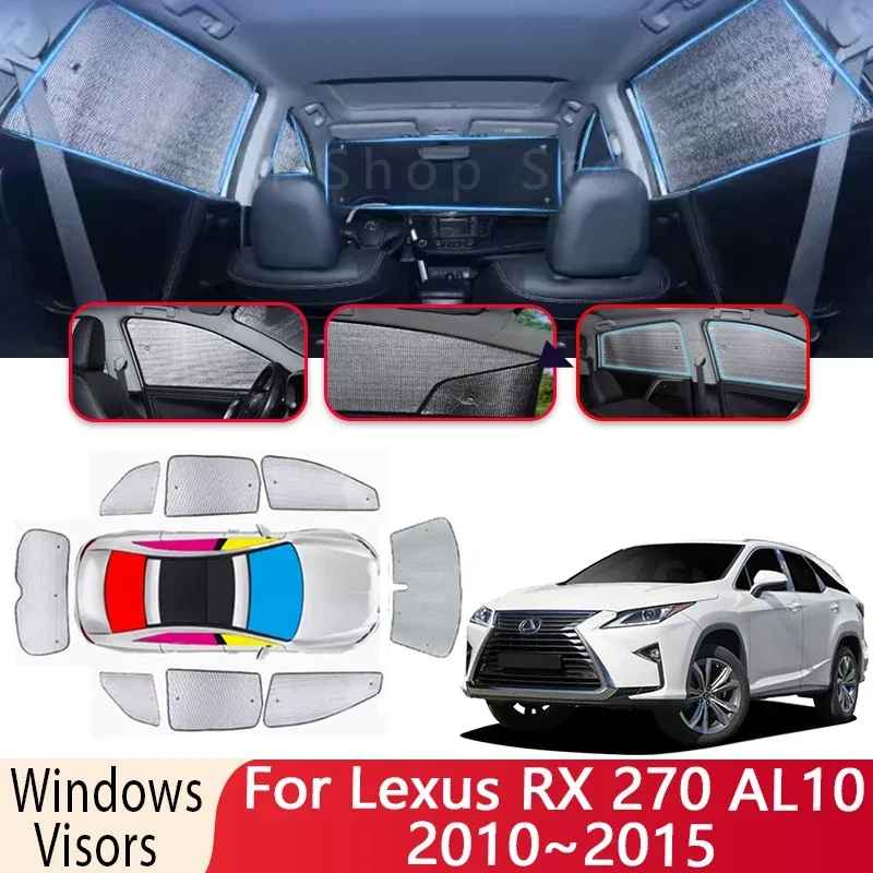 Car Sun Shade For Lexus RX 270 AL10 2010~2015 2013 Windshield Sunshade Heat Insulation Auto Sun Protection Visor Car Accessories