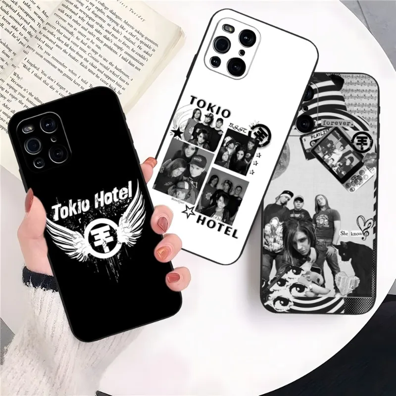 T-tokio Hotel Phone Case For OPPO Reno 6 Pro 7 Find X3 Neo X5 A16 A54 A55 A57 A92 A93 A74 A94 K9 K9S Back Cover