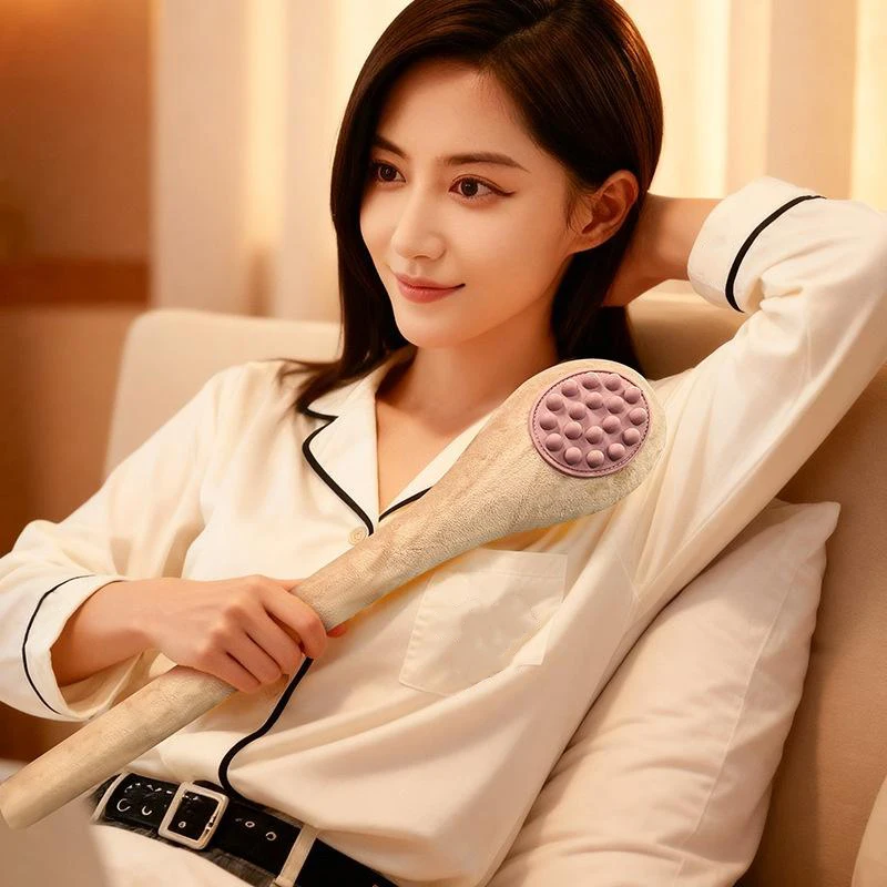 

Extended Back Pounding Bump Massage Hammer Meridian Beat Stick Device Health Hammer Multi-functional Soft Elasticity