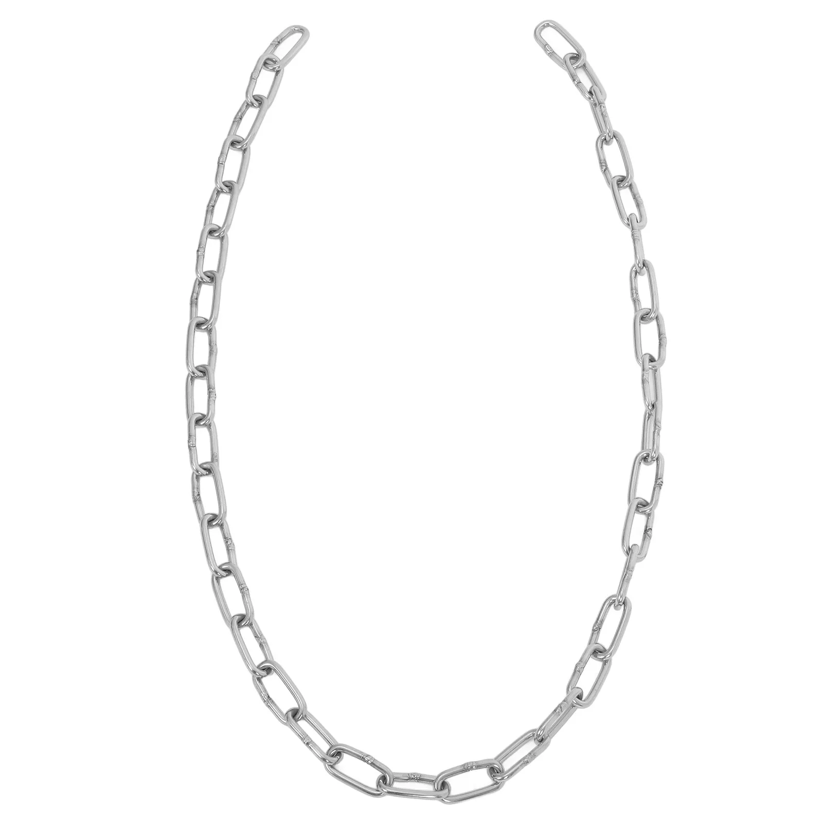 

1 метр цепи из нержавеющей стали 304, толщиной 4 мм, сверхпрочная, для поводка для собак, подвесных люстр, уличной бельевой веревки, кемпинга, безопасности