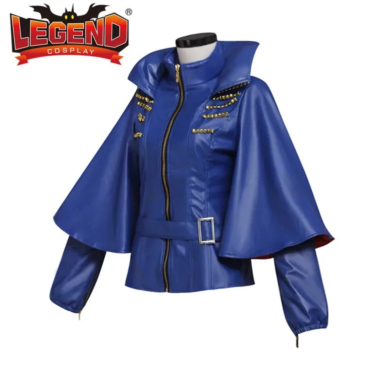 

Синяя куртка Evie, наряд для взрослых и женщин, карнавальный костюм на Хэллоуин, костюм для косплея eo] 5