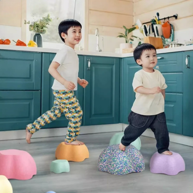 الأطفال التراص الحجر لعبة طفل التوازن لعبة تدريب الحسية أطفال الرياضة التعليم المبكر آمنة داخلي خطوة الحجارة اللعب