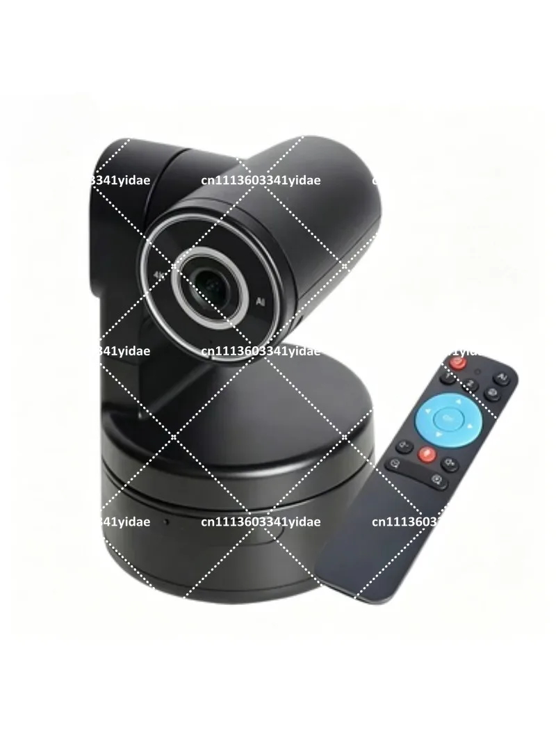 4K USB PTZ Webcam with 90° Wide Angle, 3X Digital Zoom, Auto Framing for Live Streaming