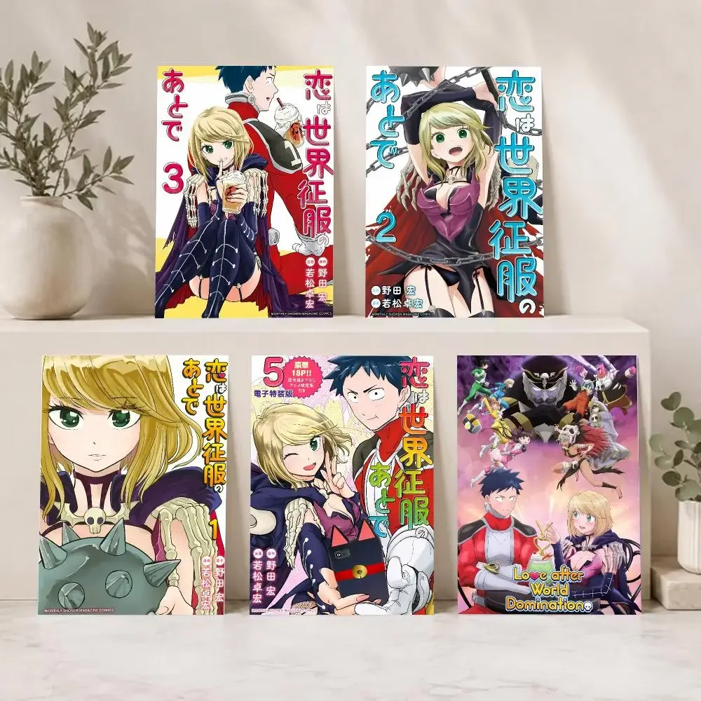 Cute Romantic Anime L-Love After World Domination Poster Series HD Wall Living Room Home Decor Gift