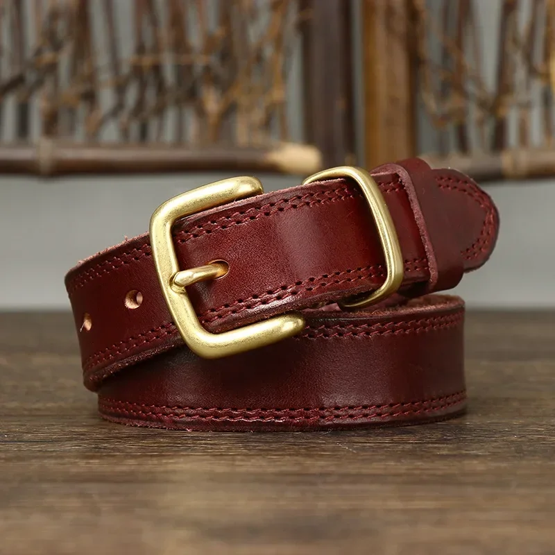 High Quality Women's Leather Belt, Vintage Style, Casual and Trendy