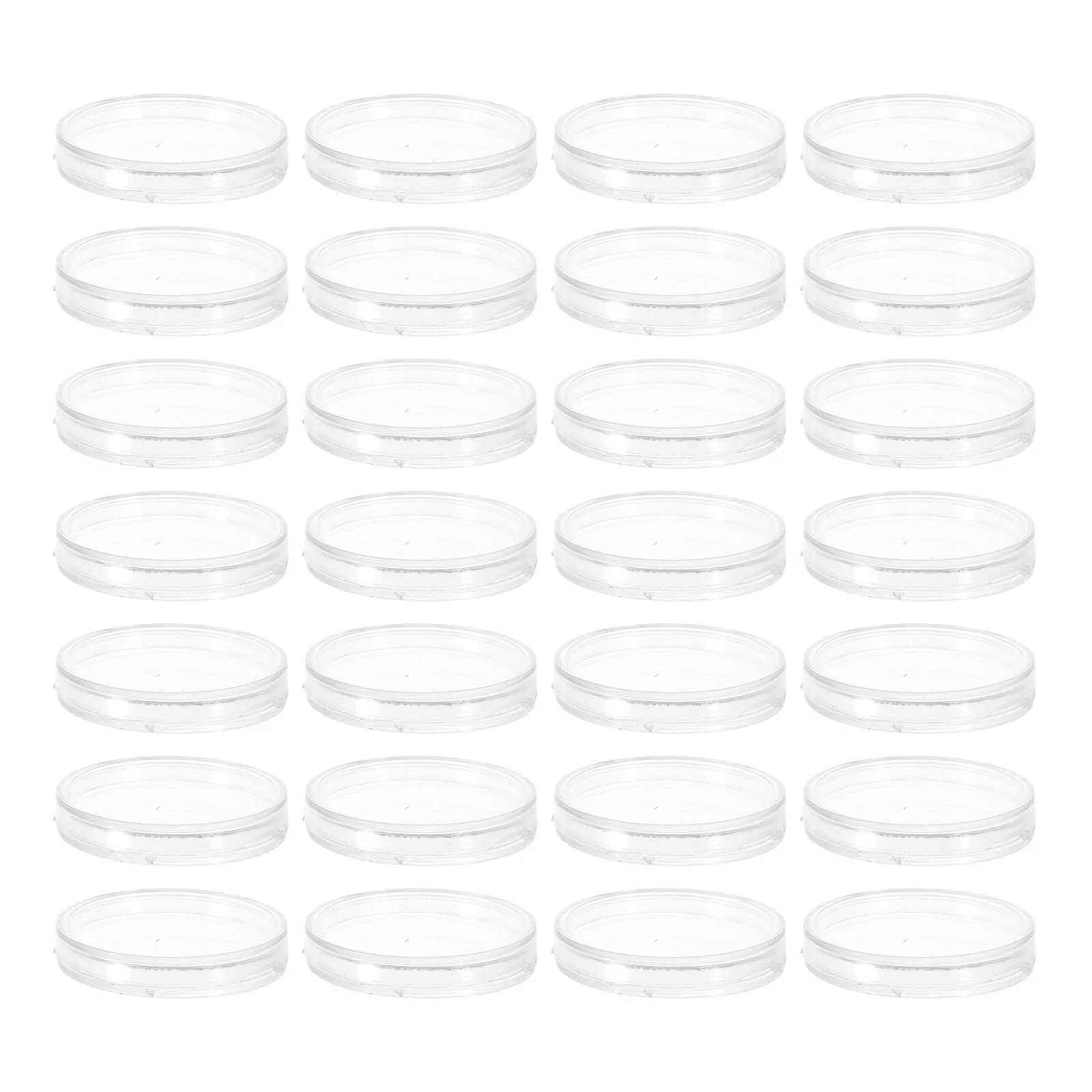 

50pcs 27mm Coin Collection Protection Box Coin Box Crystal Transparent Small Size Round Box Coin case