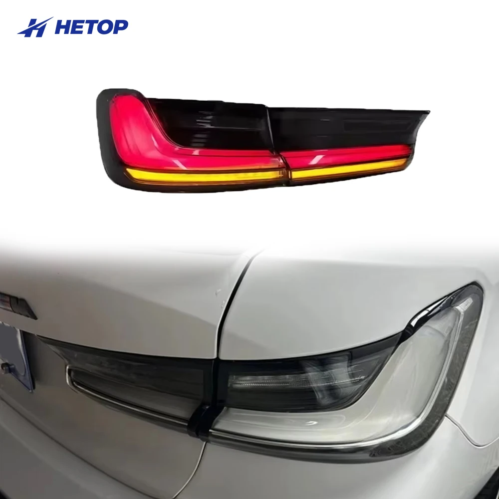 

Hetop Auto Parts 2019-2024 G20 M340i G28 G80 M340 Clear Turn Signal Dynamic Car Rear Lamp Taillights For BMW 3 Series Taillights