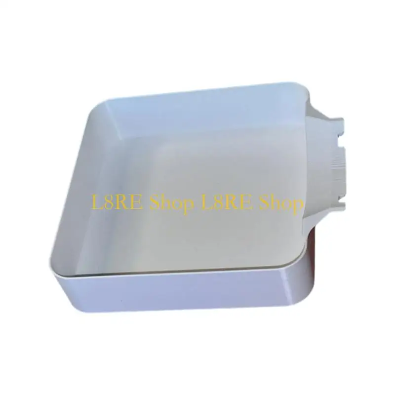 L8RE Washer Filter Cleaning Guide Tray with Front Drain Outlet, Formed Resin Raised Tray for Front Load Upkeep Use