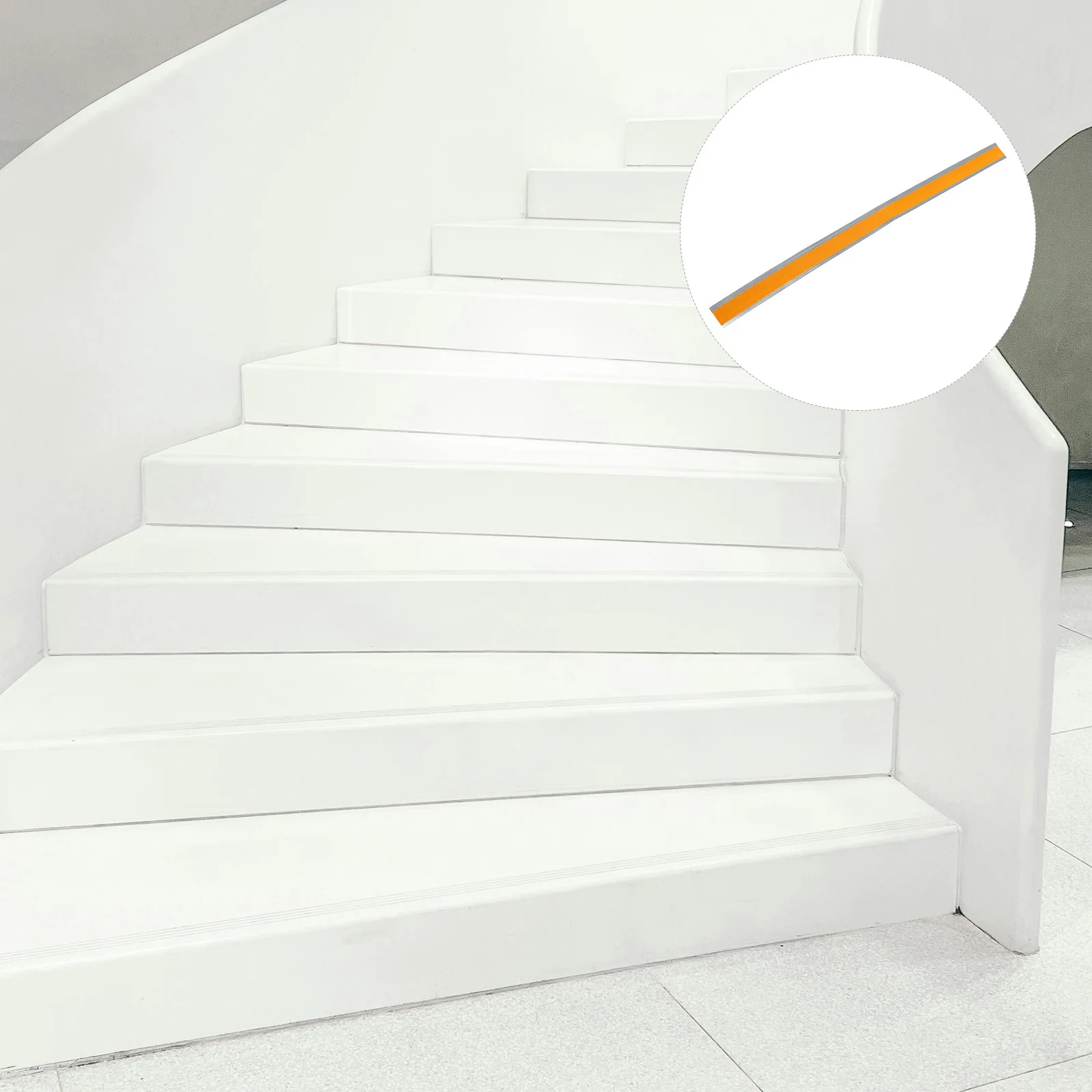 

Non-Slip Stair Edge Protector L-Shaped Design Self-Adhesive Textured Surface Indoor Outdoor Waterproof Stair Nosings Safety