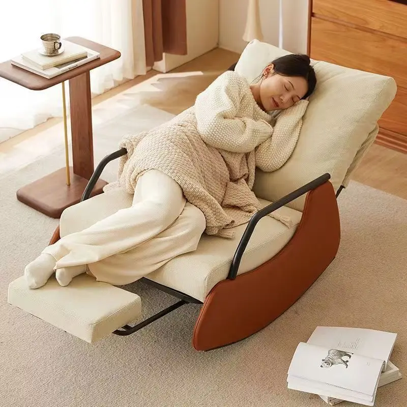 

Rocking Chair Household Adult High-end Lazy Sofa Living Room Balcony Comfortable Sedentary Rocking Chair Casual Lazy Chair
