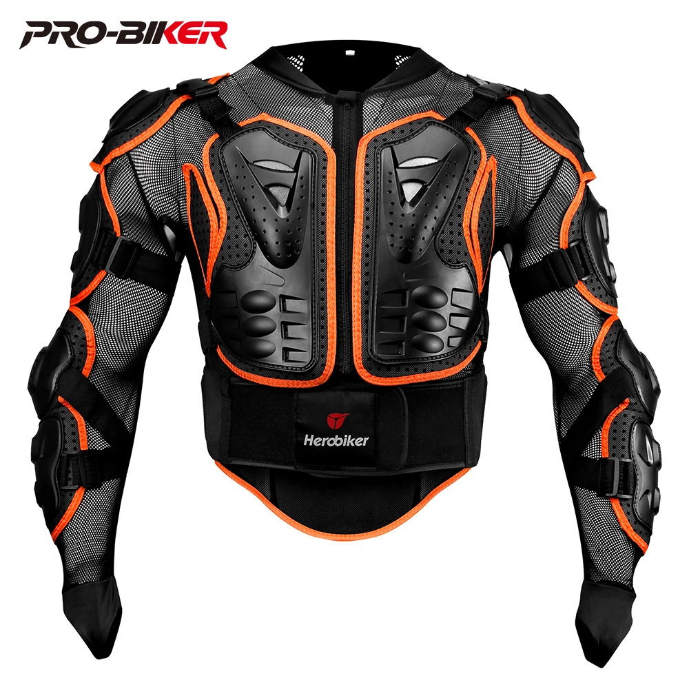 

HEROBIKER Motorcycle Jacket Men Full Body Motorcycle Armor Motocross Racing Moto Jacket Riding Motorbike Protection Size S-4XL
