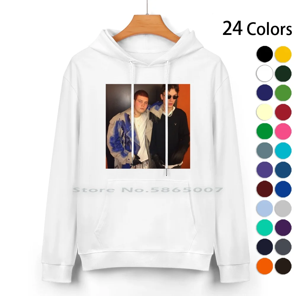 

Yung Lean And Bladee Pure Cotton Hoodie Sweater 24 Colors Bladee Yung Lean Drain Gang Sad Boys Ecco2k Thaiboy Digital 100%