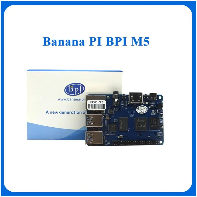 

Banana PI BPI M5 4GB LPDDR4 New Generation Single Board Computer Amlogic S905X3 Design Open-source Odroid C4 Raspberry Pi 4