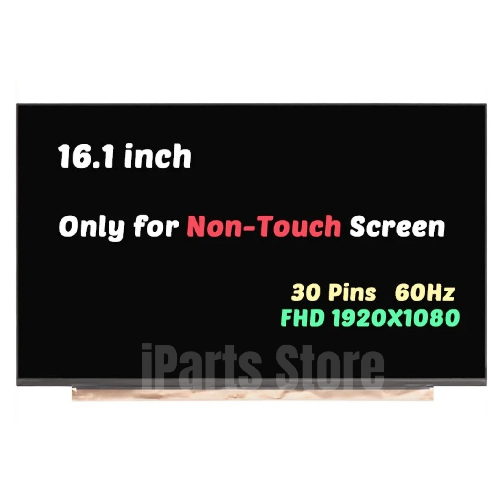 iParts Replacement Display for HP Victus Gaming 16-D0013DX 16-D0023DX 4U097UA 16-D0502la 16-D0501la FHD LCD Screen 60Hz OEM