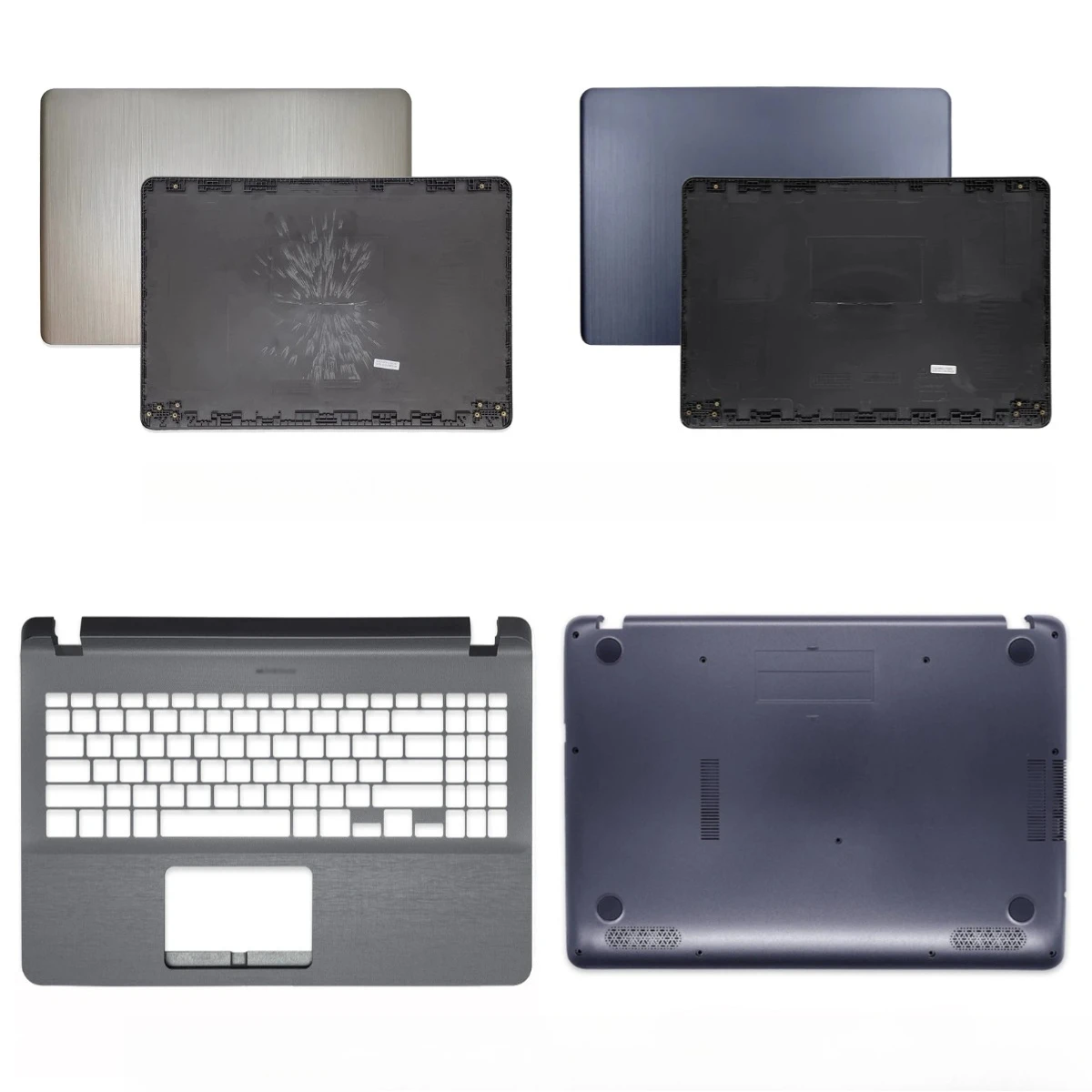 Para Y5000 Y5000U Y5000UB X507UB Laptop Tampa Traseira Superior Palmrest Carcaça Inferior Superior Dobradiças Dourado Azul