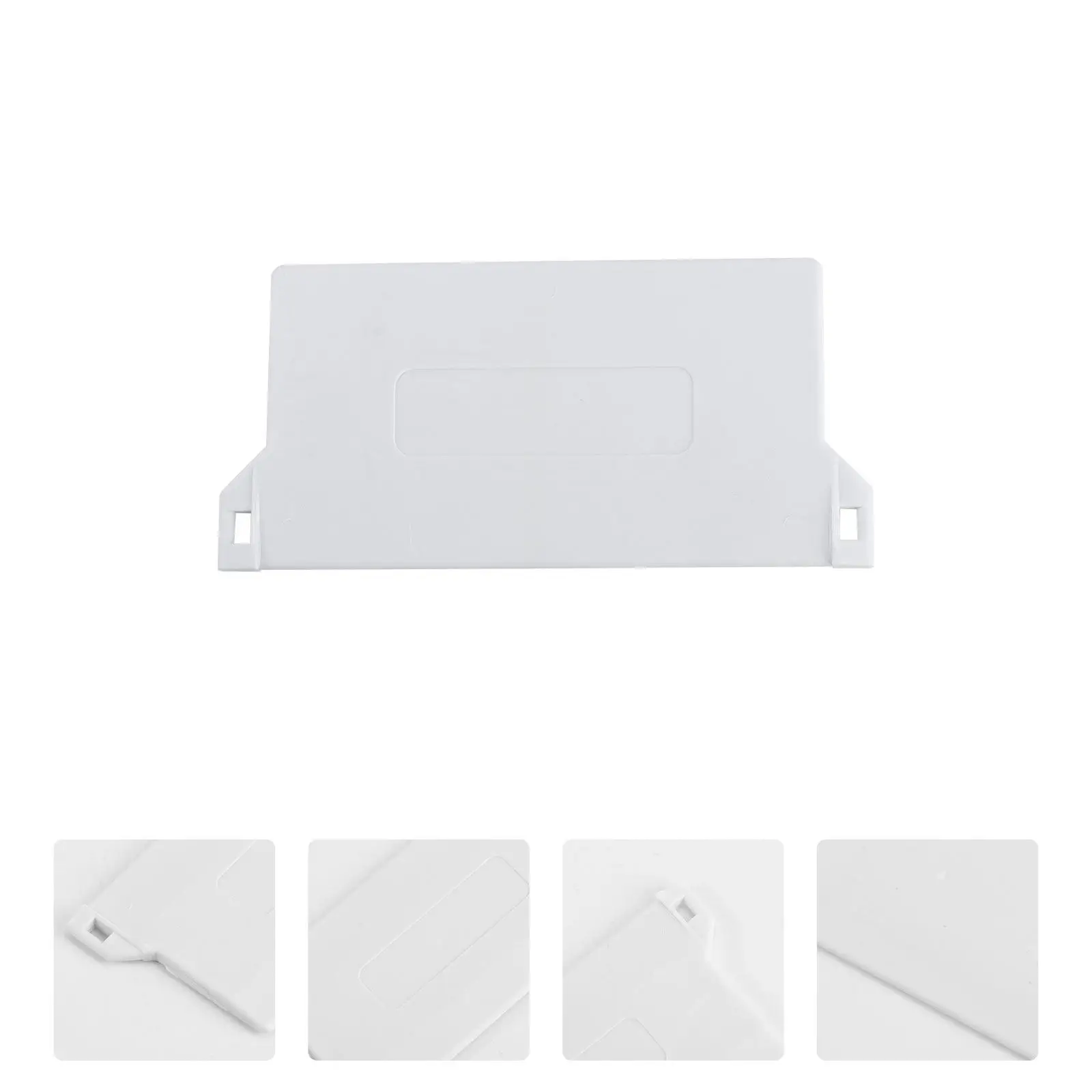 10Pcs 89Mm PVC Vertical Blind Bottom Weights Slats White Plastic Fittings for Straight Alignment Compatible with 89Mm Slats Home
