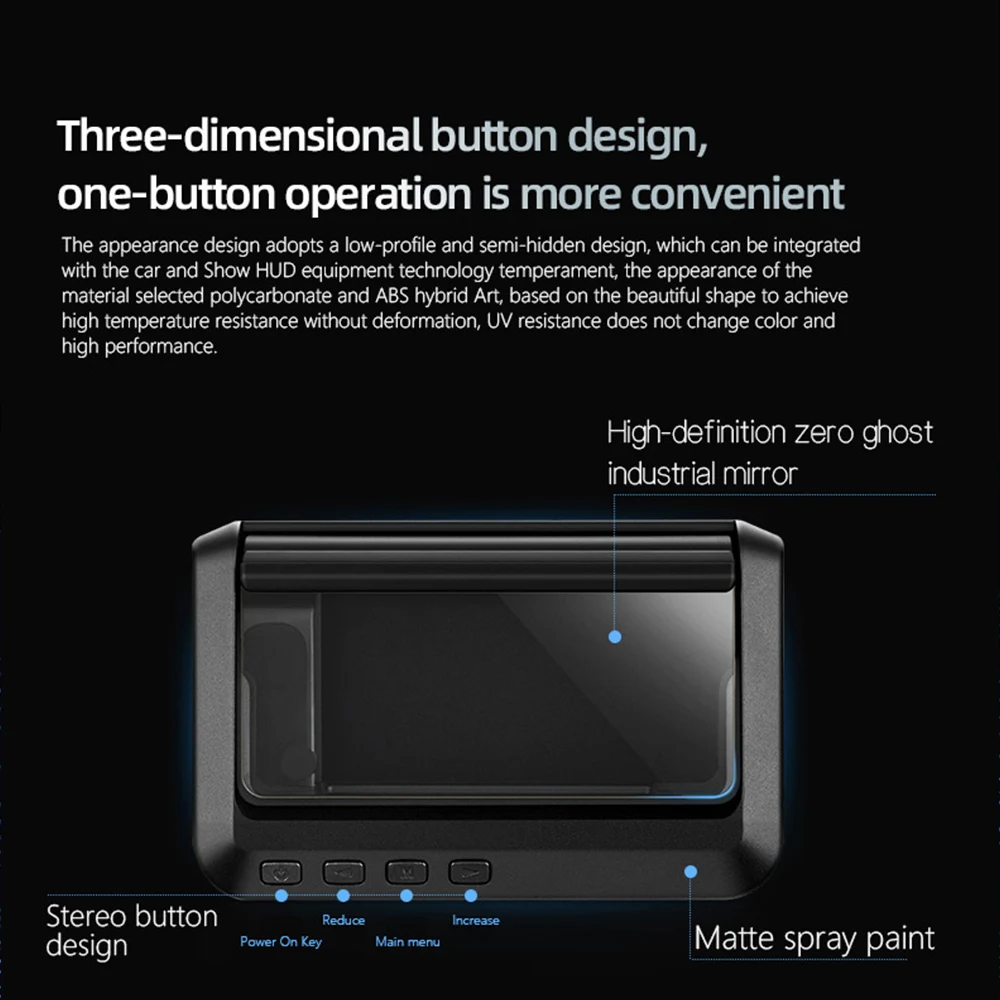 Overspeed Warning System Projector Windshield Auto Electronic Voltage Alarm RPM C100-HUD OBD2 II EUOBD Car HUD Head Up Display