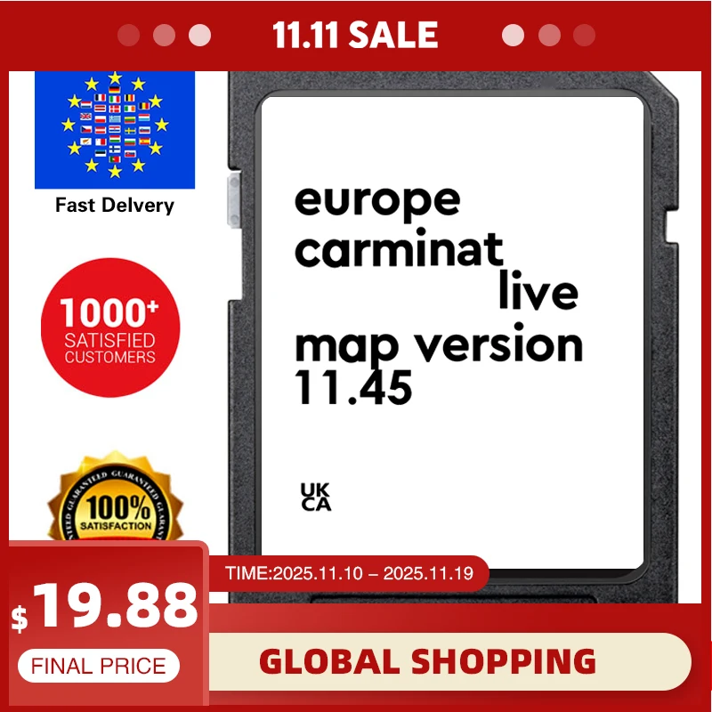 

SD Card Europe Maps 2025 for Renault Megane Clio Laguna Scenic Car Navigation Carminat Live 11.45 Sat Nav 8GB 8201756572