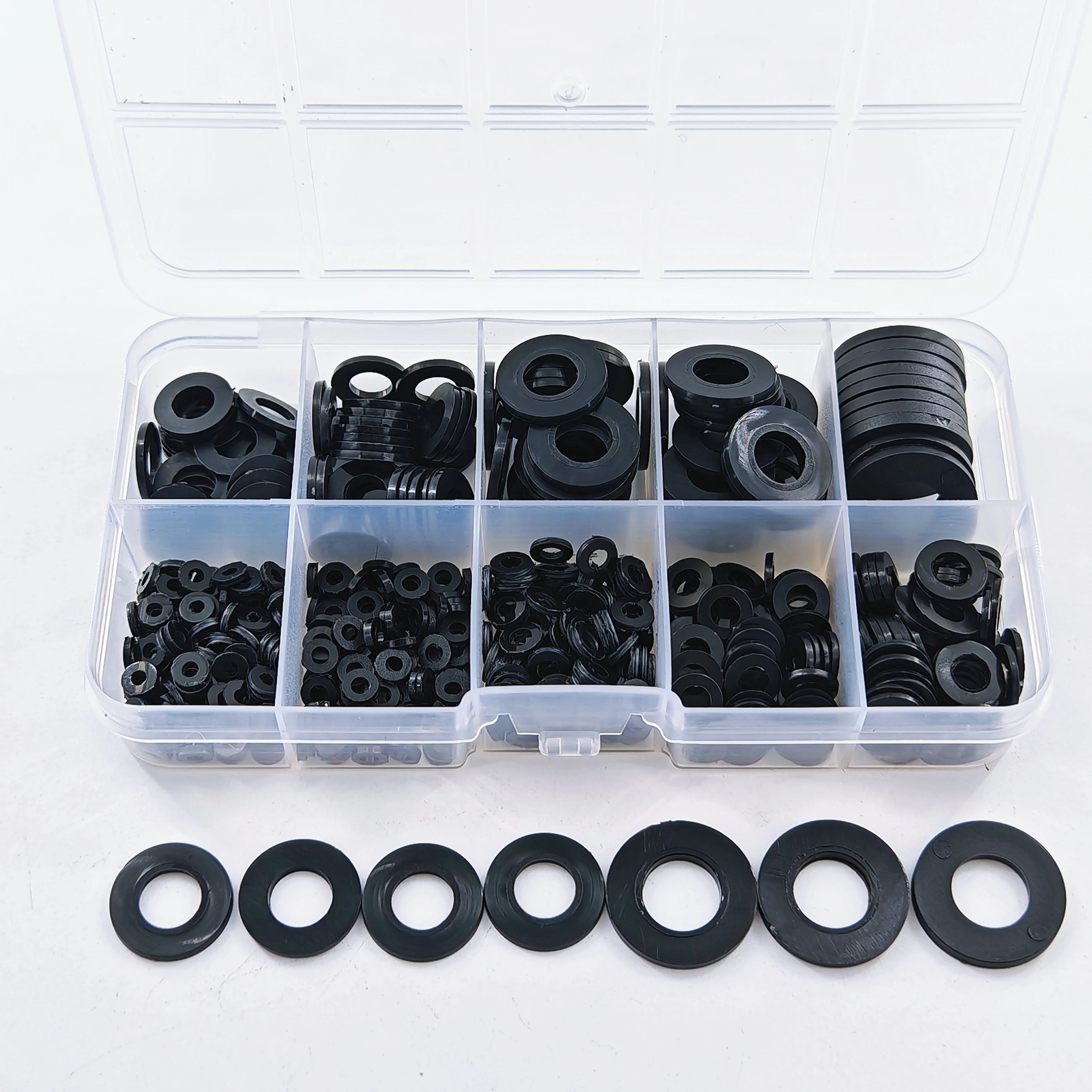 500/250 pieces of anti-loosening wear-resistant washers, made of nylon, suitable for water pipe bolts image 6