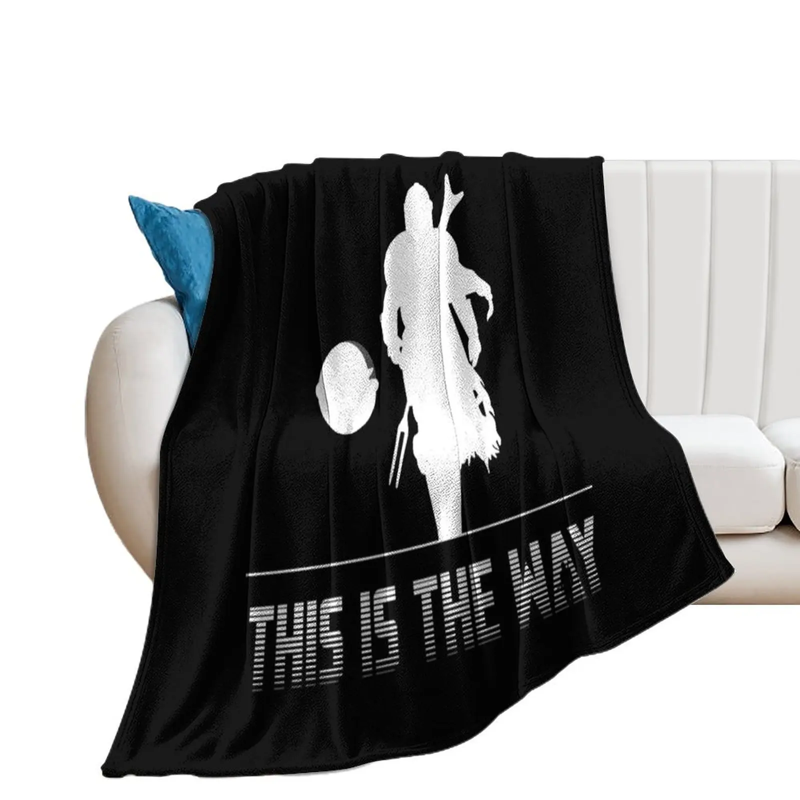 Mando silhouette this is the way Throw Blanket Kid'S For Baby Blankets