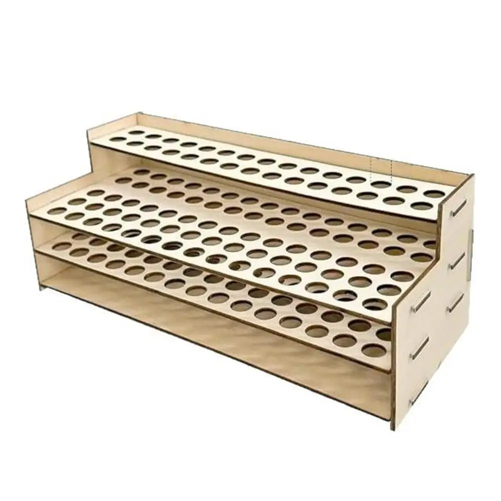 

Wooden Pen Holder Large Capacity Desk Storage Rack Easy Assemble Stylish Practical Pen Stand Pencil Display Organizer Stationery