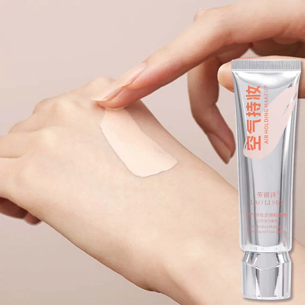 Brightening Liquid Foundation Cream Waterproof Oil Control Smooth Texture Matte Liquid Concealer Contouring Full Coverage Makeup