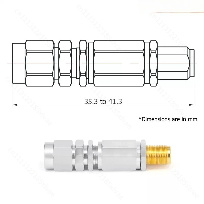 Phase Shifter DC-6G/18G Mechanical Phase Adjustment 30°/100° SMA-JPK Male to Female RF Microwave Phase Shifter
