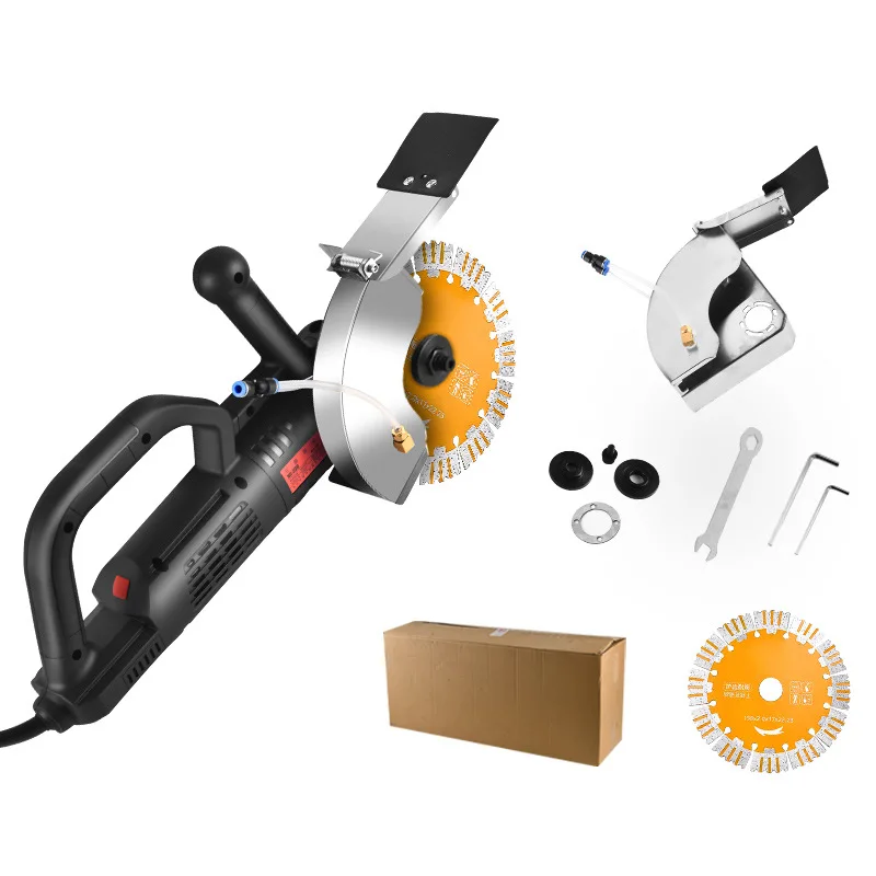 

Brushless slotting machine, water and electricity stone cutting machine, concrete blind spot and dust-free wall cutting machine