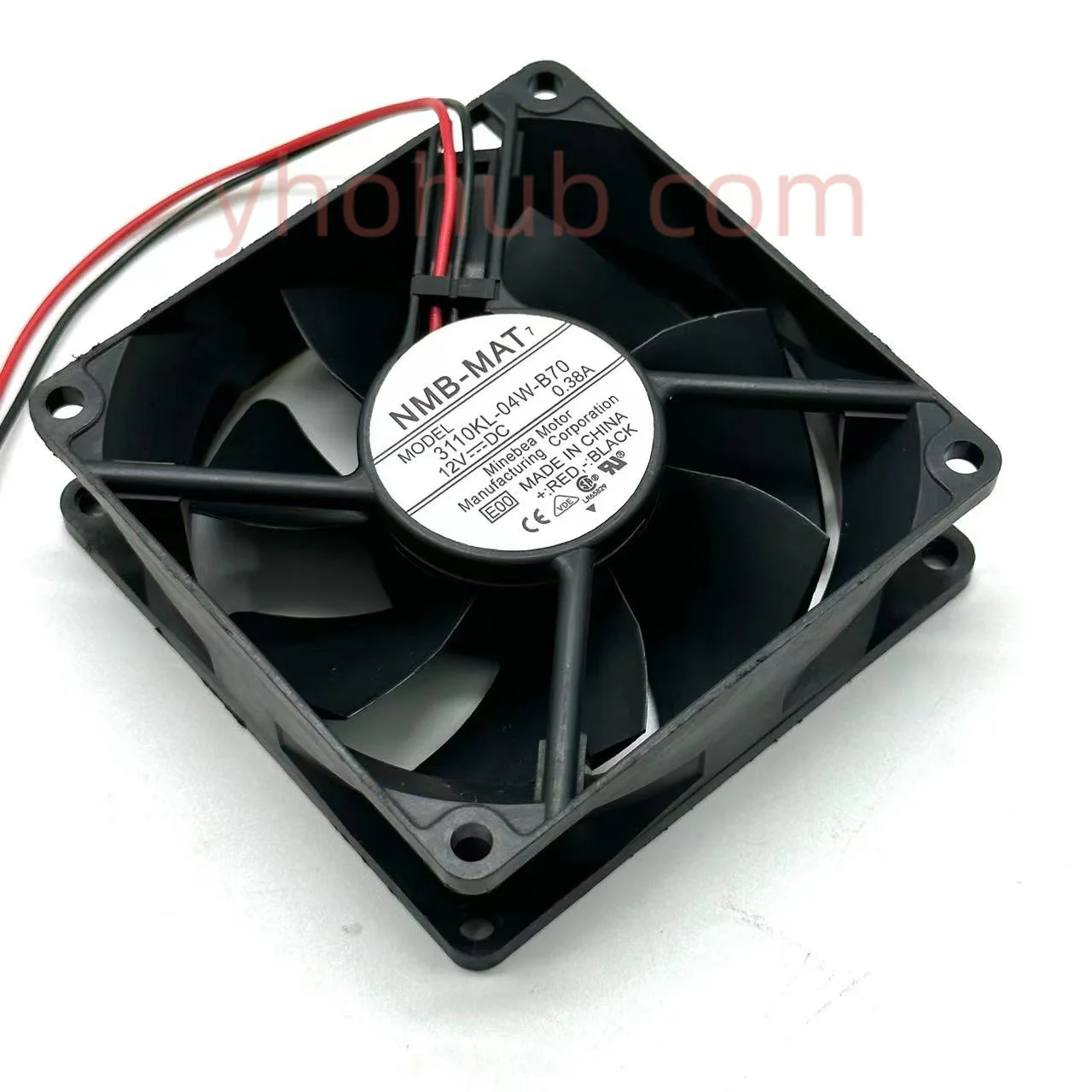 

NMB-MAT 3110KL-04W-B70 P00 DC 12V 0.38A 80x80x25mm Server Cooling Fan