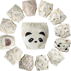 10pcs New Baby Reusable Diapers 4 Layer Waterproof Cotton Diaper Panties Breathable Training Shorts Underwear Pants Nappies