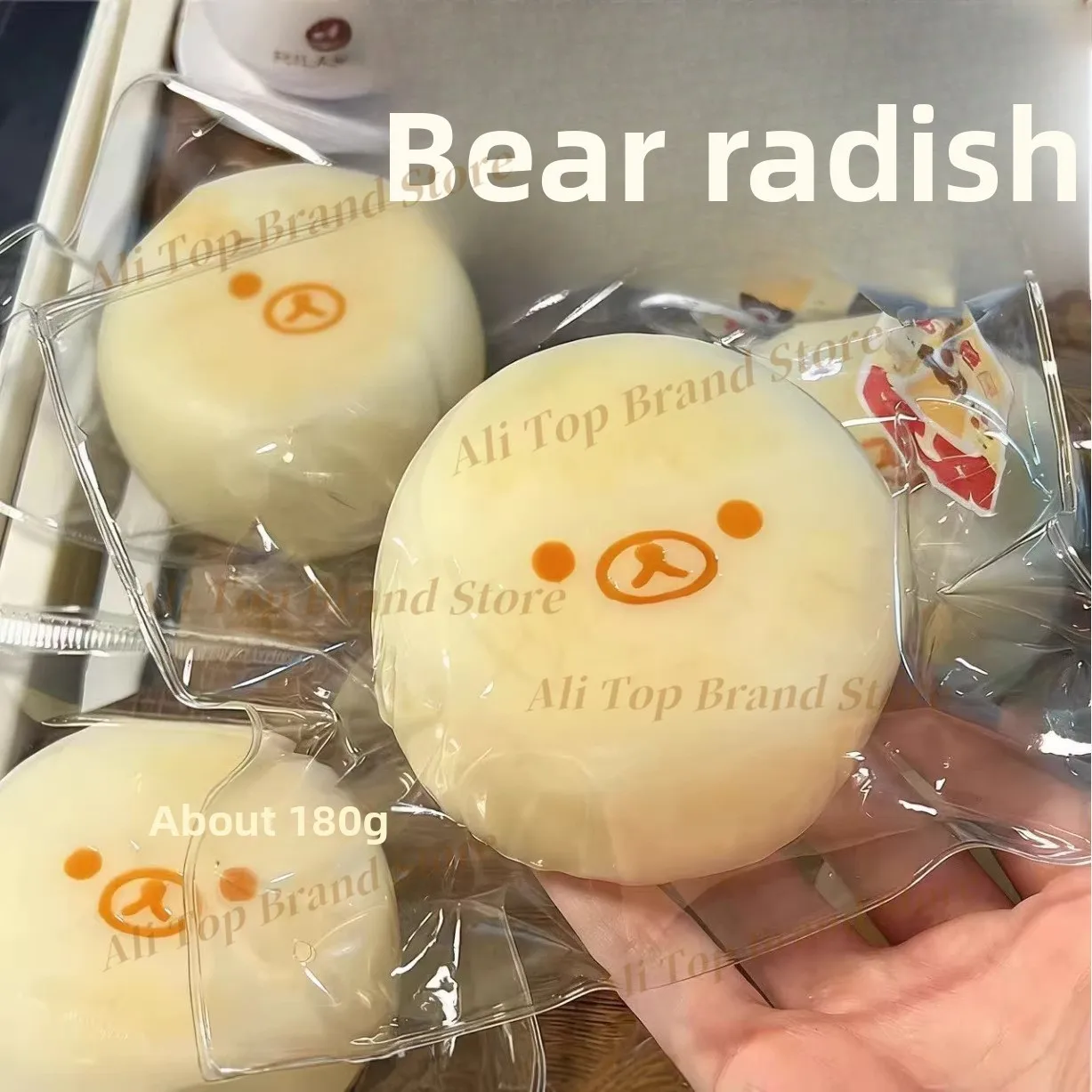 2026 New Hot 1Pc Soft Taba Squishy toy with Butter texture - Sweet Melon Bear shaped to relieve stress - Food grade silicone