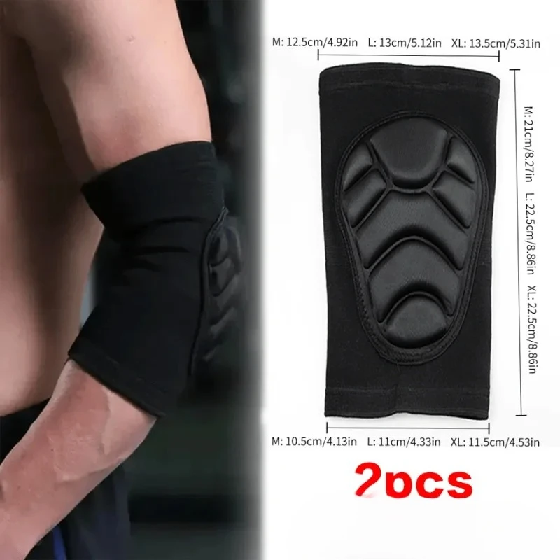 مجموعة وسادات الكوع مكونة من 4 قطع للرياضة، أشرطة سميكة قابلة للتعديل غير قابلة للانزلاق، معدات واقية للكرة الطائرة وكرة السلة #6