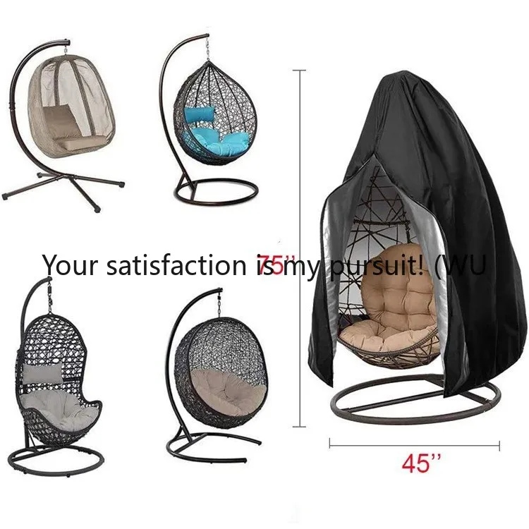 

Oxford cloth eggshell cover waterproof cover outdoor hanging chair dust cover zipper, hanging chair swing