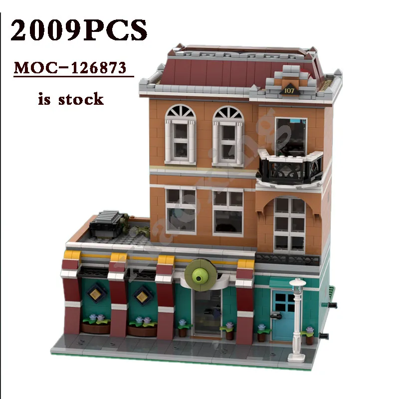 Classic MOC-126873 Birch Bowling Alley - Suitable for 10270 Bookstore Alternative Build 2009 Pieces Building Block Toys DIY Gift