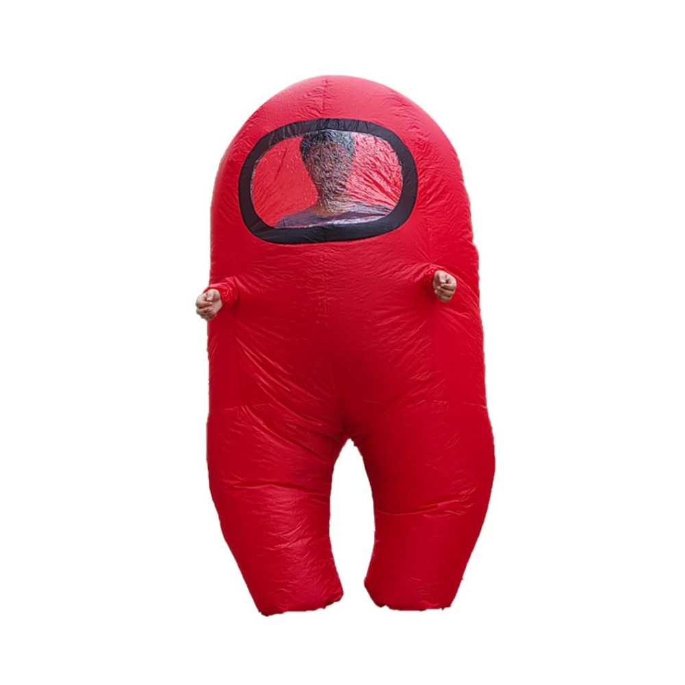 2025 Disfraz inflable de impostor para niños y adultos, divertido traje espacial de Halloween, figuras de astronauta para fanáticos del juego
