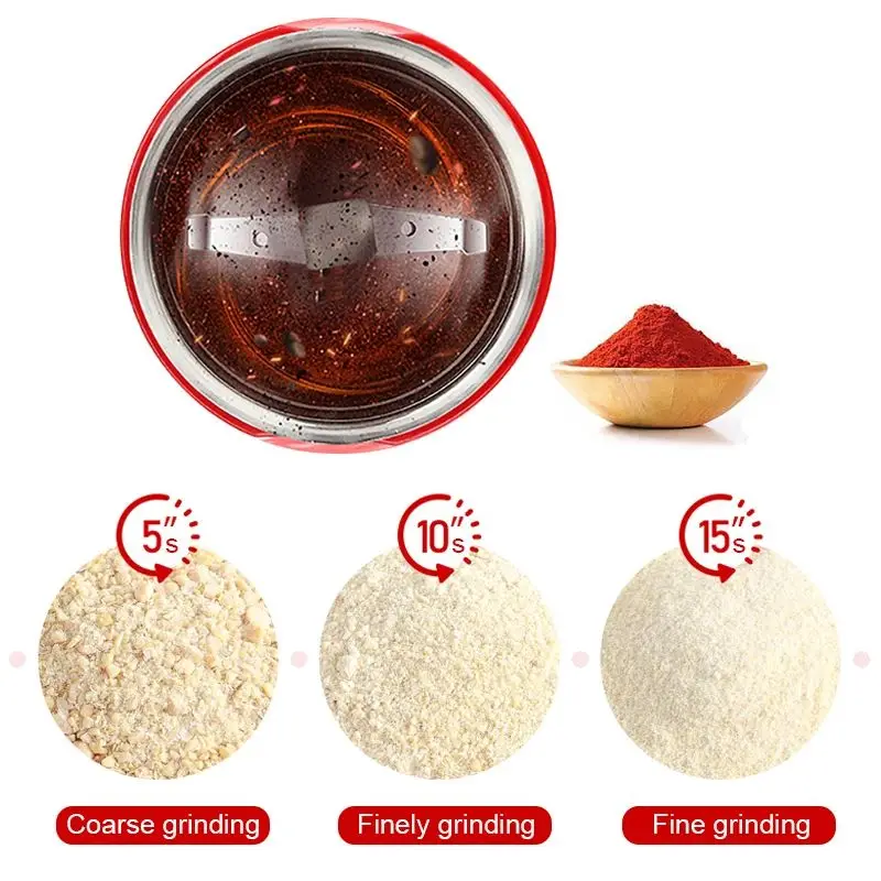 150W 220V Electric Coffee Bean Grinder Household Small Wall Breaking Machine Use for Professional Grinding Peppers/Soybeans Etc