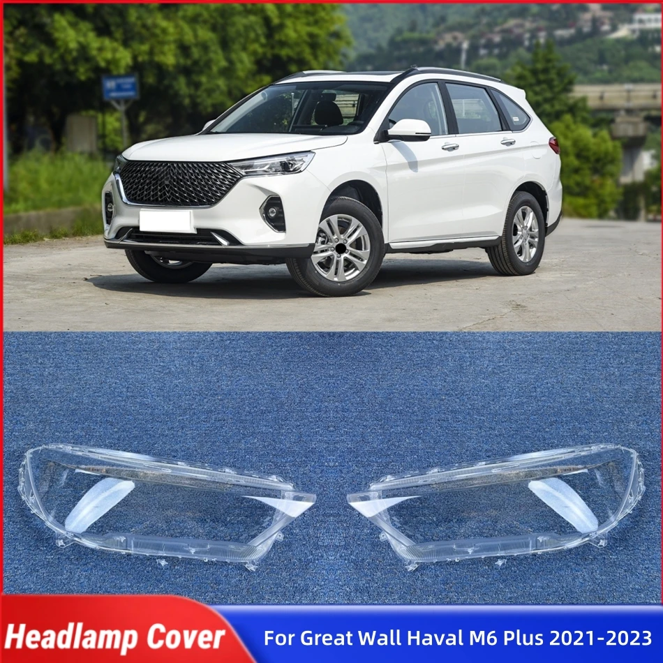

For Great Wall Haval M6 Plus 2021 2022 2023 Car Interior Spare Parts Lights Lens Shell Headlights Lights Glass