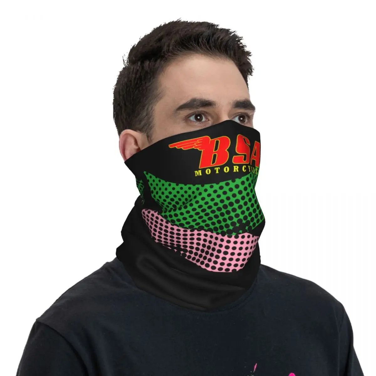 Exzentrische Bandana Hals abdeckung gedruckt Motor Motocross bsa Motorräder Wickels chal Fahrrads chal Wandern Unisex Erwachsenen wasch bar