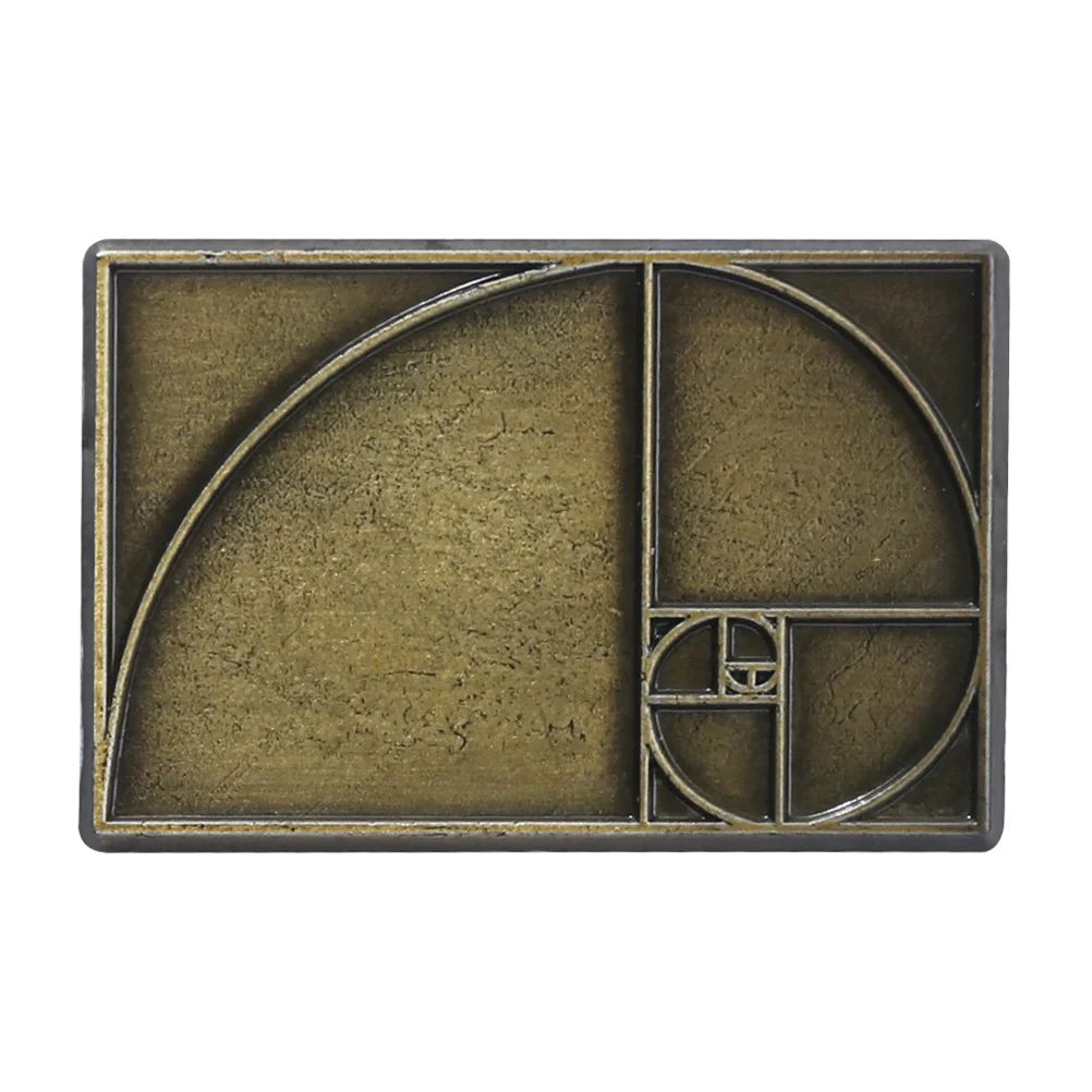 Mathematical Shape Brooch Boutonniere Pins Rectangle Geometry Badge Jewelry Science Camera Geometry-themed Enamel Metal School