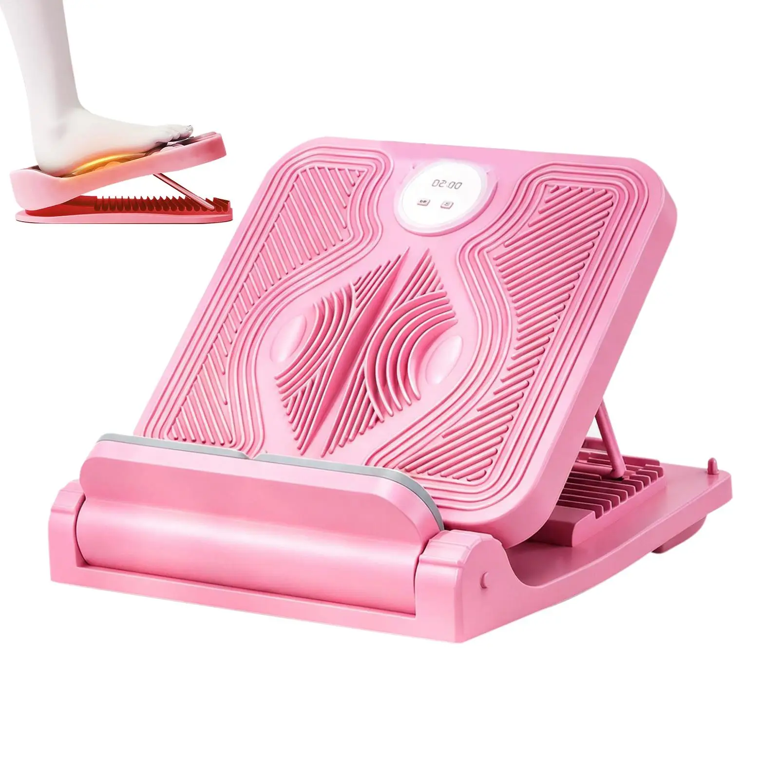 Adjustable Non-Slip Calf Stretcher Slant Board With Timer For Yoga Pilates Home Gym Ankle Knee Heel Physical Therapy Balance
