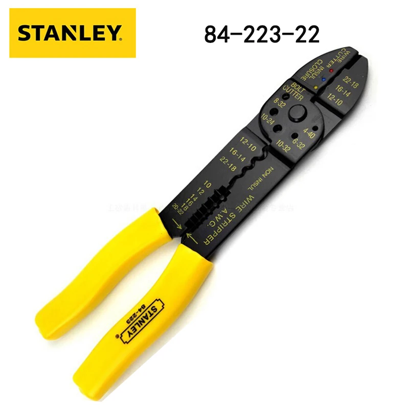 Stanley 84-223-22 Stripped Wire Cold Pressed Terminal Insulation Tubular Wire Crimping Cap Joint Crimping 9 inches