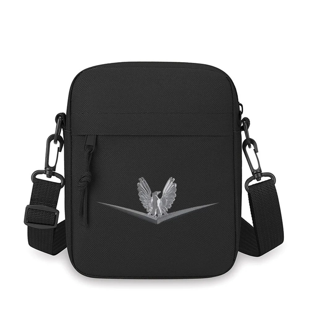 

Wings Eagle Crest Symbol Strength Men Crossbody Bag Single Shoulder Women Cartoon Anime Film Printing Design Unisex
