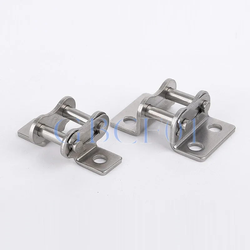 304 Stainless Steel Side Bow Chain Link 08B 10A 12A 16A Single Double Hole Attachmen Side Bow Attachment link Double-Side 1PCS