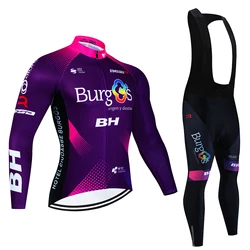 2024 BH Cycling Jerseys Set Autumn Riding Long Sleeves Men's Cycling Bib Set Bicycle Clothing Spring MBT Breathable Bike Clothes