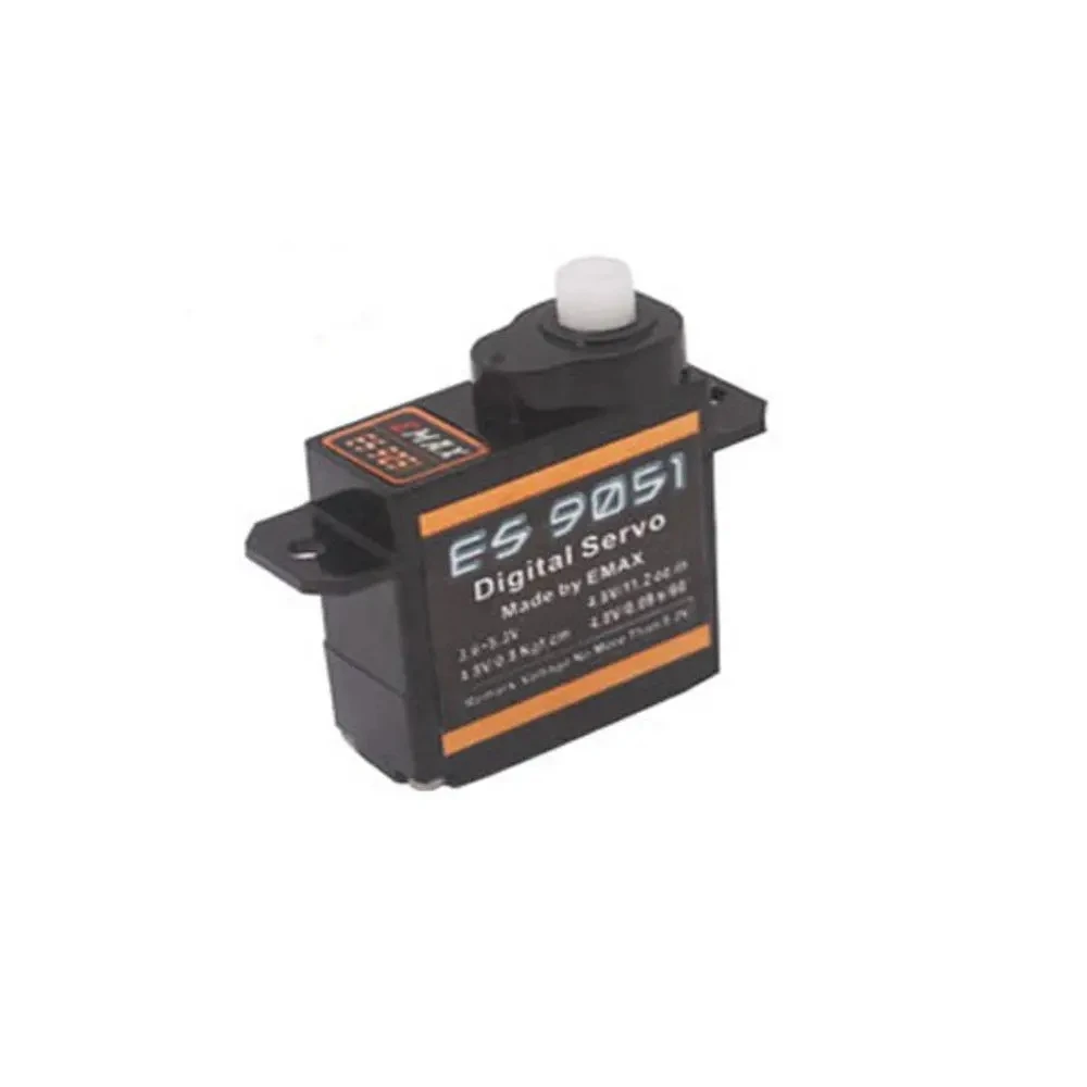 1ps EMAX ES9051 ES9251 4.3g / 2.5G Digital Servo เกียร์พลาสติกแรงบิด 0.8 กก.สําหรับ 3D F3P เครื่องบินขายส่ง Dropship