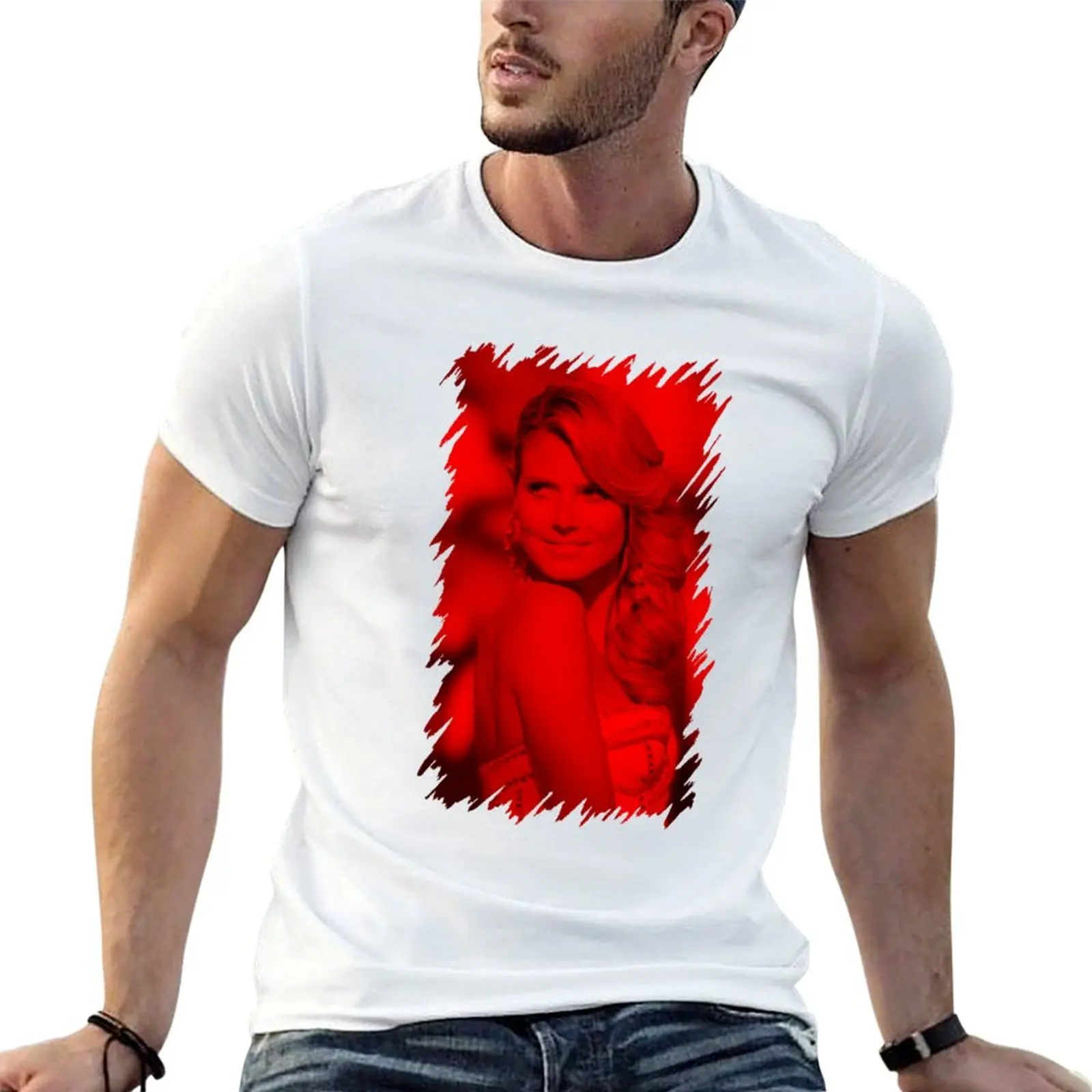 

Heidi Klum - Celebrity Classic . T-Shirt man t shirts for men casual t shirt man designer t shirt man casual T-shirt