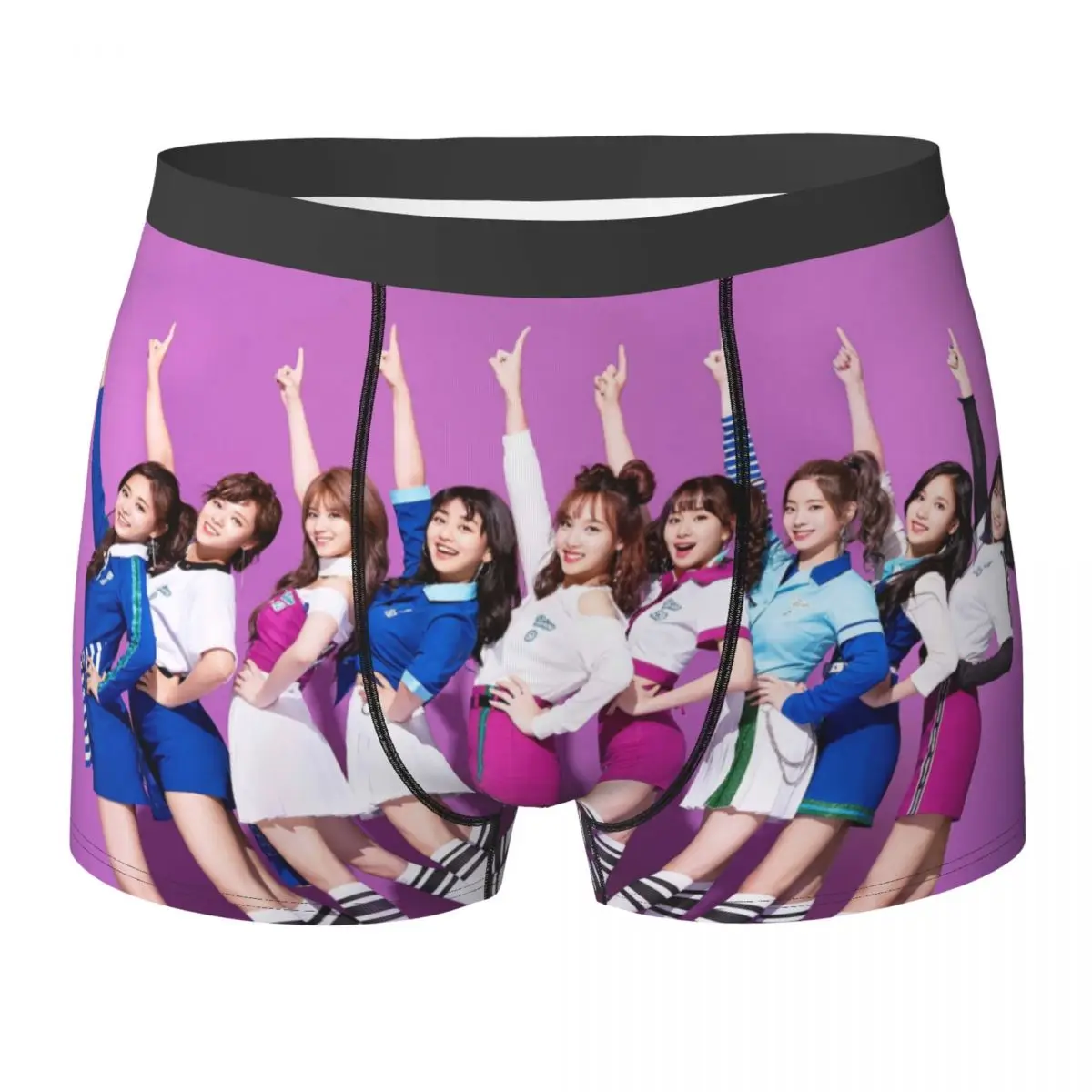 Boxer Underpants Shorts Fun Kpop Singer Twice Girls Panties Men Ventilate Underwear for Homme Man Boyfriend Gift