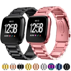 Stainless Steel band for Fitbit Versa/Lite/Versa2 Smart watch replacment band 316L Metal Belt Bracelet strap Fitbit Versa 2