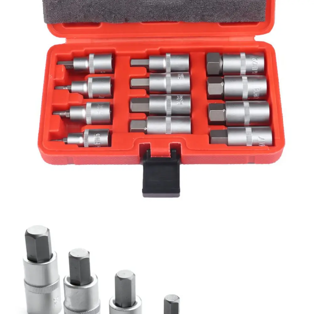Automotive Repair Socket Set 1 2 Inch Drive For Bianxingji Chrome Vanadium Steel Mechanic Tools Anti Slip Wrench Hand Hardware