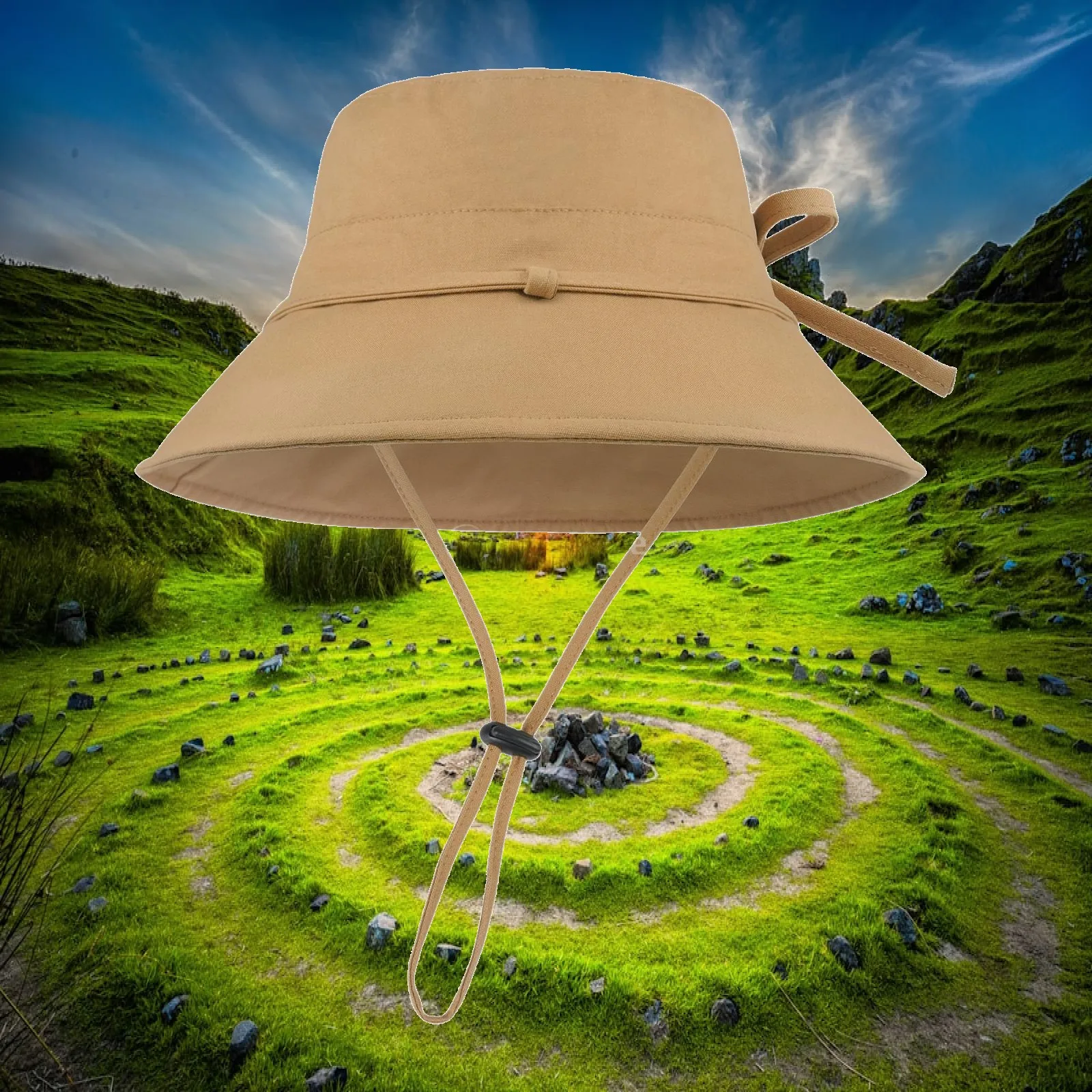Fisherman Hat Large Brim Sun Protection Hat for Outdoor Activities Vocation
